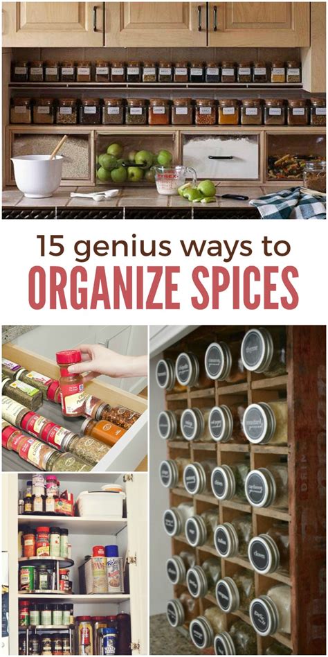 15 Genius Ways To Organize Spices And Save Cabinet Space
