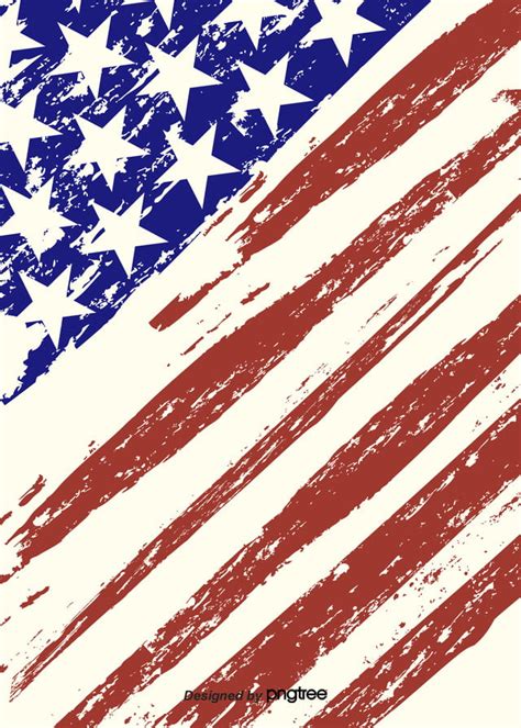 Background Of American Flag In Retro Ink Creative Flag Background