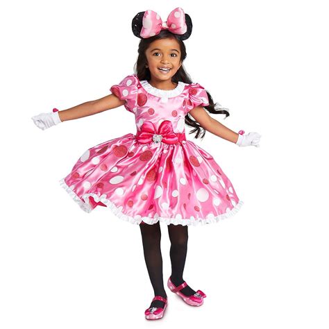 Minnie Mouse Pink Dress Costume For Kids Minnie Mouse Halloween
