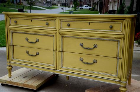 Yellow Painted Dresser The Painted Perch