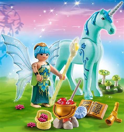 Playmobil Fairies Healer Fairy With Sapphire Night Unicorn Set 5441
