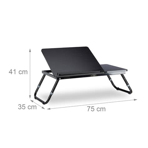 Laptoptisch fürs Bett schwarz auf grosshandel.eu