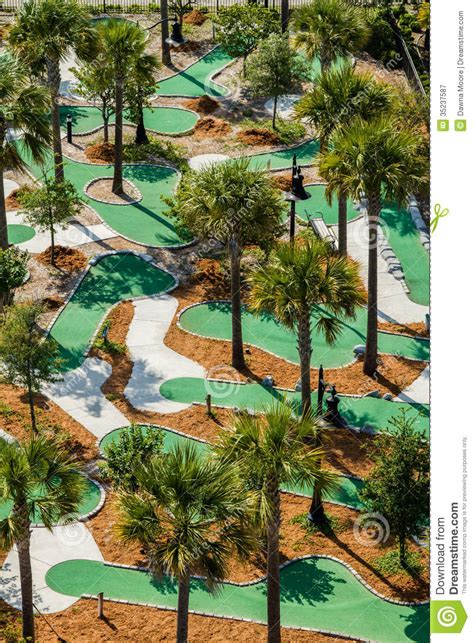 We offer affordable family fun at one of the best kept secrets in abilene. Aerial View Of A Miniature Golf Course. Stock Image ...