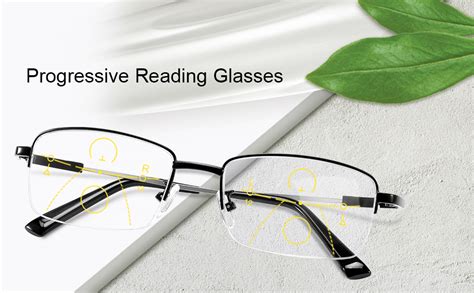 Progressive Multifocus Reading Glasses Blue Light Blocking