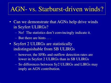Ppt Large Scale Winds In Starbursts And Agn Powerpoint Presentation