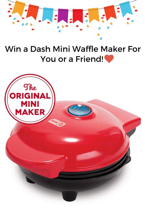 Win A Dash Mini Waffle Maker For You Or A Friend Rpid 1andrpr 498