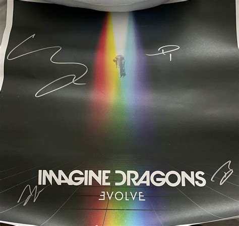 Imagine Dragons Evolve Authentic Autographed Signed Lithograph Poster