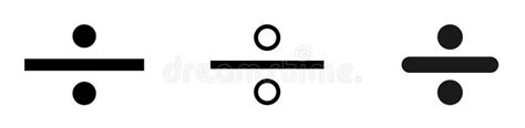 Divide Icon Set Flat Illustration Of Division â€ Vector Stock Vector