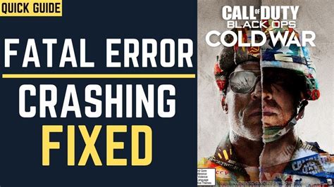 Ways To Fix Crashing Problems On Call Of Duty Cold War Pc Youtube