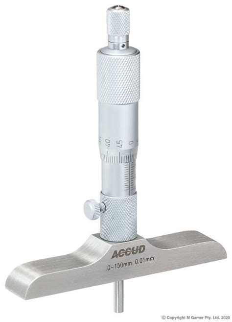 Accud 150mm Metric Depth Micrometer Gamer