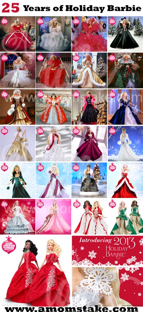 A Look At 25 Years Of Holiday Barbie Pictures Barbie Gowns Holiday
