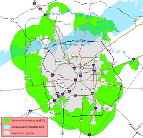 San Antonio City Limits Map Maping Resources