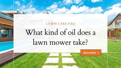 What Kind Of Oil Does A Lawn Mower Take Lawn Care Faq