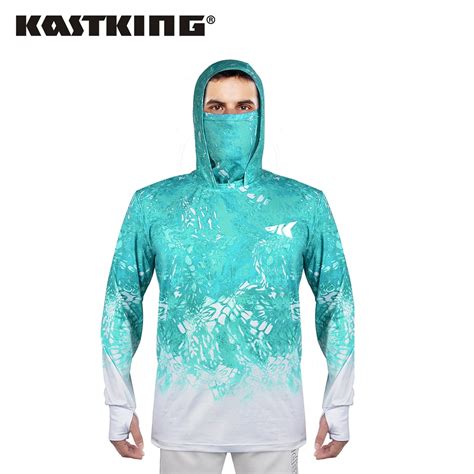 Kastking Mens Hoodie Shirt Upf 50 Sun Protection 긴 소매 낚시 셔츠 Uv 보호 셔츠