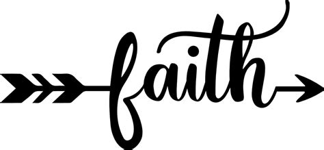 Faith Sign And Arrow Free Svg File For Members Svg Heart