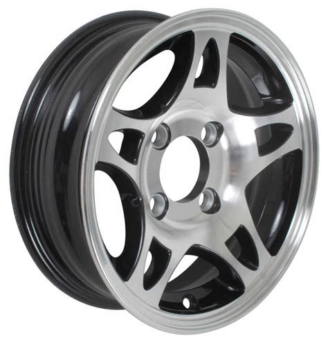 Trailer Black Hwt S524440b 12x4 44 Aluminum S5 Trailer Wheel Wheels