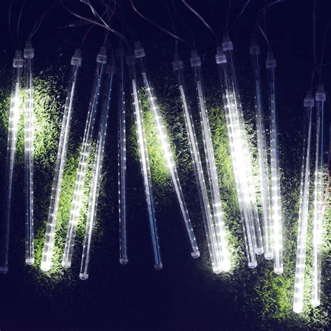 Solar Powered Led Outdoor Lights Meteor Shower Rain Lights Icicle