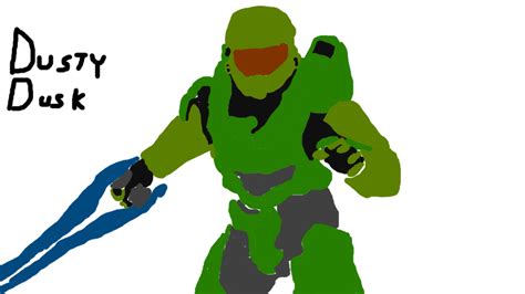 Master Chief With Energy Sword By Dustydusk123 On Deviantart