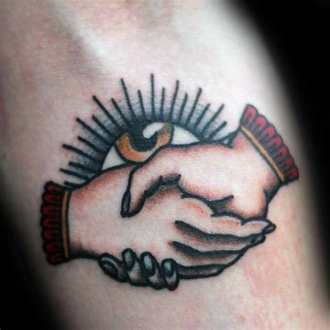 60 Handshake Tattoo Designs For Men Symbolic Ink Ideas