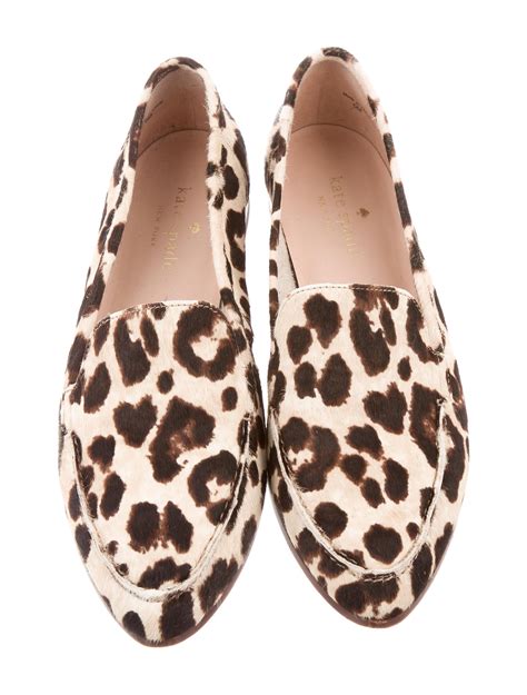 Kate Spade New York Leopard Print Ponyhair Loafers Shoes Wka45138