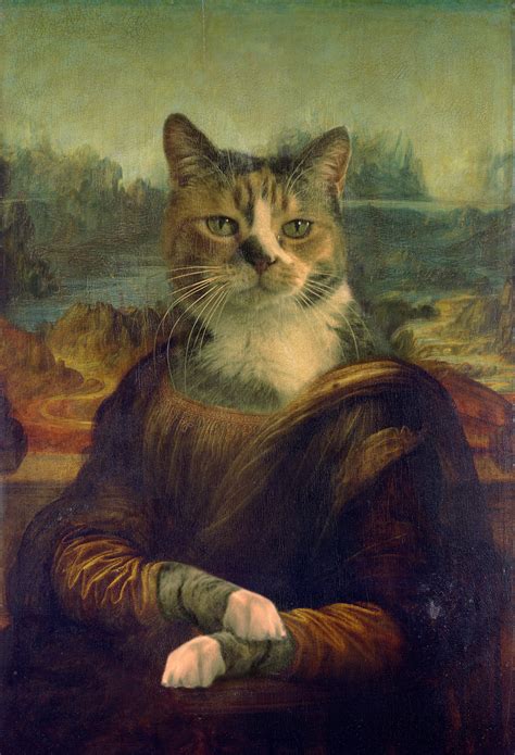 The Mona Lisa Custom Pet Portrait Fancy Pet Portraits