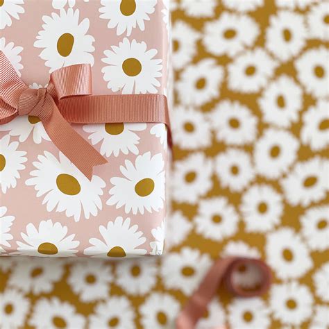 Field Of Daisies Luxury Wrapping Paper By Abigail Warner