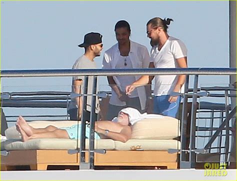 Photo Leonardo Dicaprio Shirtless Yacht Cannes Photo Just Jared Entertainment News
