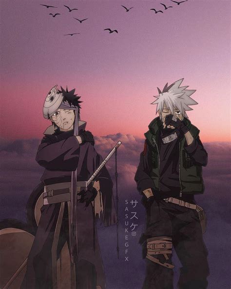 Obito And Kakashi By Zeafaq On Deviantart