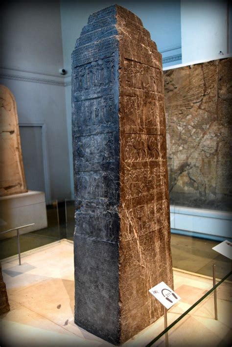 The Black Obelisk Of Shalmaneser Iii At The British Museum Ancient