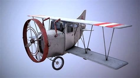 Cartoon Airplane 3d Model