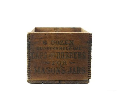 Vintage Wood Crate Advertising Crate Small Wooden Crate Etsy