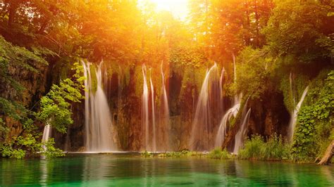 Plitvice Lakes National Park Waterfalls Iphone Wallpaper