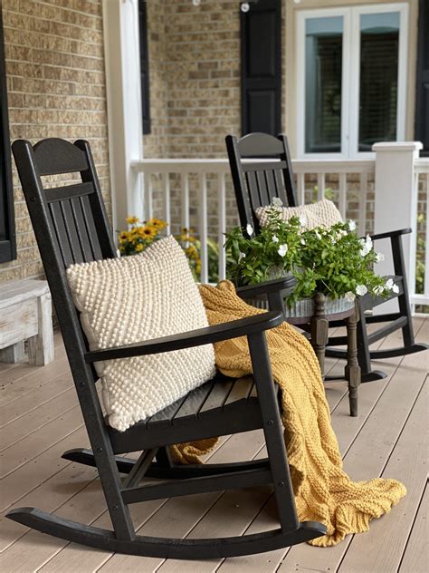 Fall Porch Decor Rocking Chair
