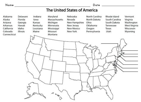 Printable United States Maps Blank Us Map Us State Map Quiz Intended