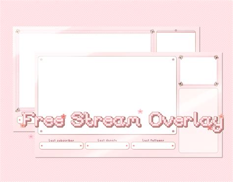 Loading Screen And In Live Overlay Twitch Stream Overlay Cute Bakery