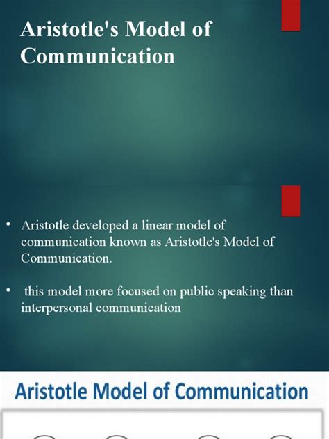 Aristotles Model Of Communication Target Audience Speech