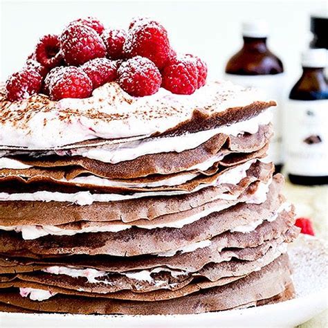 Chocolate Crepe Cake With Raspberry Cream By Floatingkitchen Quick