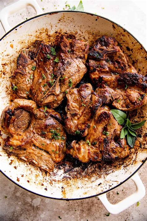 These Pan Seared Lamb Chops Are Marinated In Olive Oil Sundried