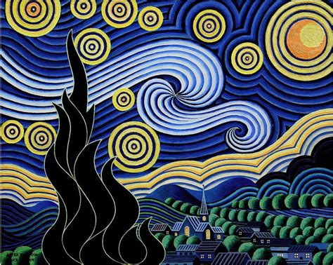 Eчαυυκ Art On Twitter Starry Night Painting Starry Night Van Gogh