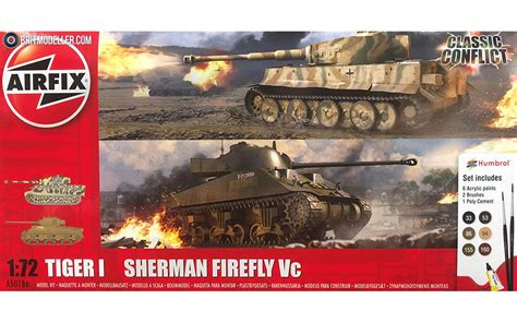 Classic Conflict Tiger 1 Vs Sherman Firefly Airfix A50186