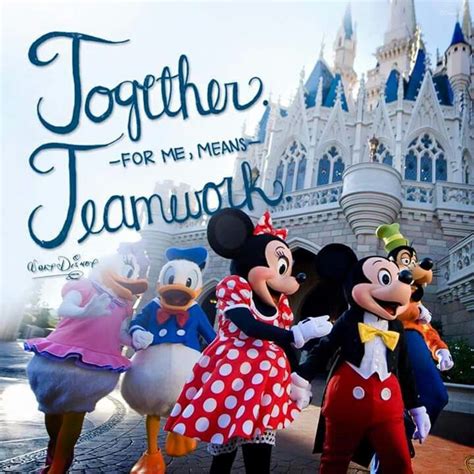 Together For Me Means Teamwork Walt Disney Wall Frame Set Frames On