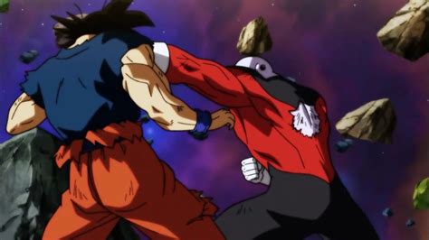 Jiren Attacks Goku With Many Punch Youtube