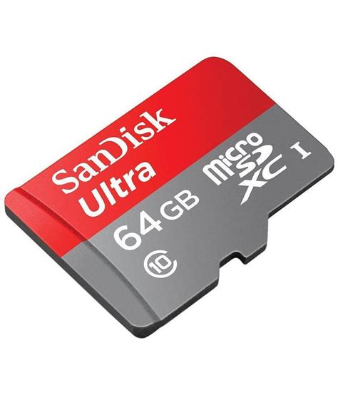 Sandisk Micro Sd 64gb Class 10 Memory Card Memory Cards Online At Low