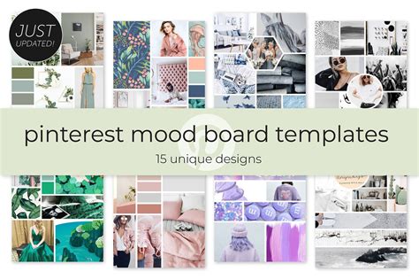 Pinterest Mood Board Templates By Bold Leap Creative Thehungryjpeg