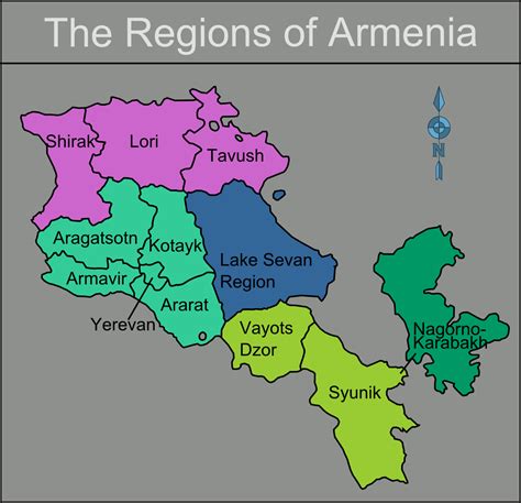 Armenia Regions Map •