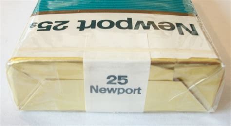 Newport 25s Menthol 100s Vintage American Cigarette Pack Cigarette