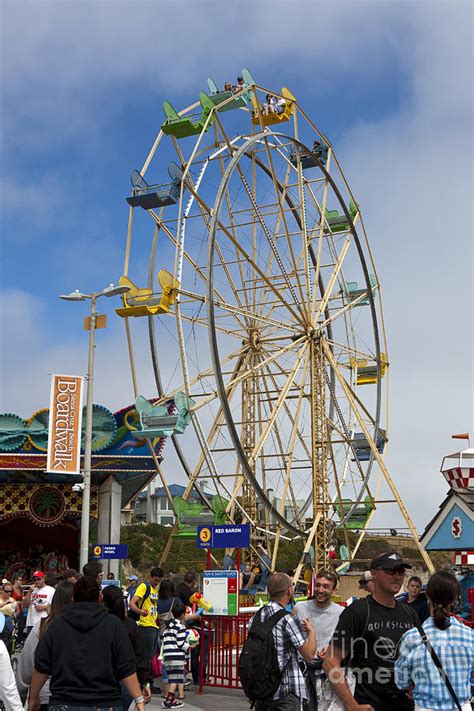 Ferris Wheel Santa Cruz Boardwalk Photograph By Jason O Watson Pixels