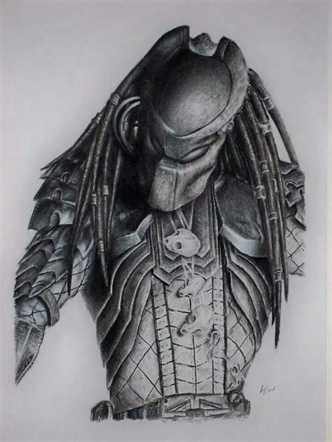 Predator Pencil Drawing By Louie Diaz Predator Artwork Predator