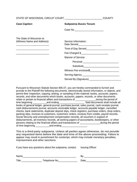 Subpoena Fill Out And Sign Online Dochub