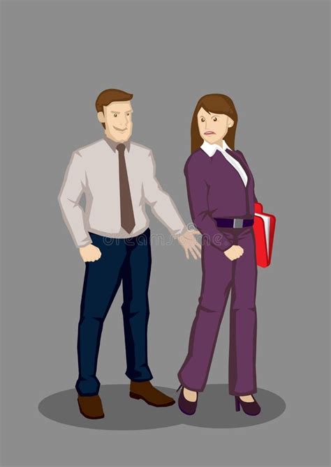 Workplace Sexual Harassment Vector Illustration Stock Vector Illustration Of Abuse Cartoon